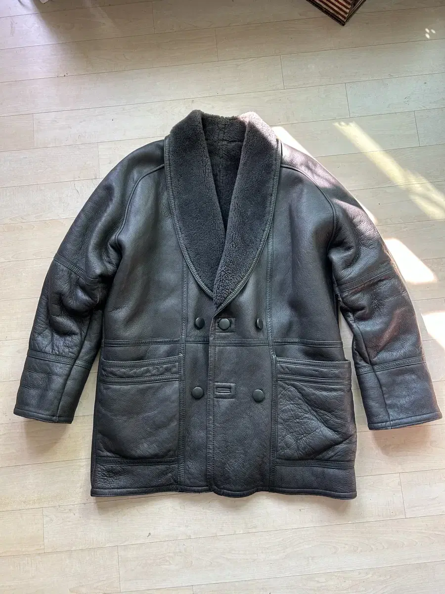 90s  MIKELEATHER 마이크레더 오리지널  빈티지 램스킨 무스탕